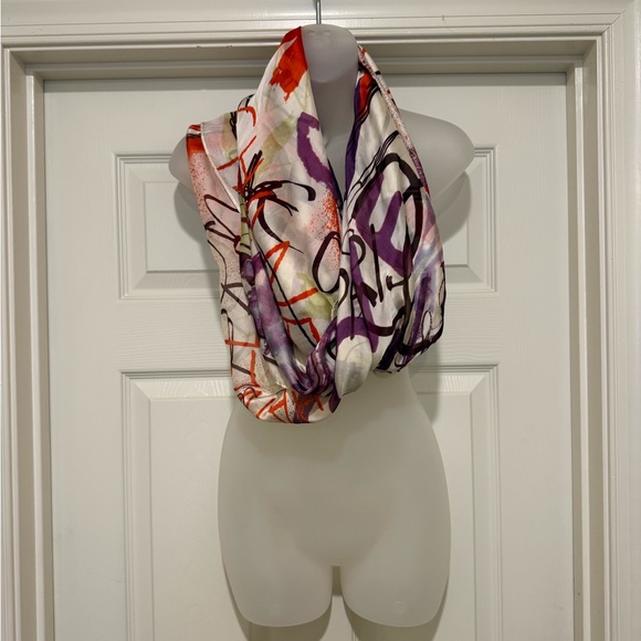 Colorful Abstract Infinity Scarf - Picture 1 of 2